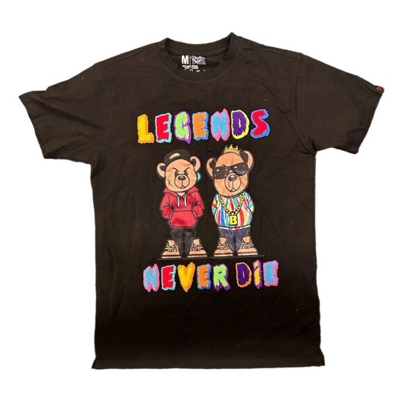 Bleeker & Mercer Legends Never Die short sleeve t-shirt SIZE MEDIUM - Picture 1 of 2